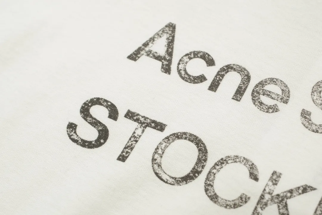 White In Stock 8026#AC LOGO T Black White S-XL ： ：8026#12011055